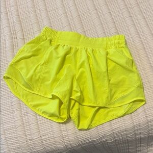 Lululemon Athletica Neon Yellow Athletic Shorts